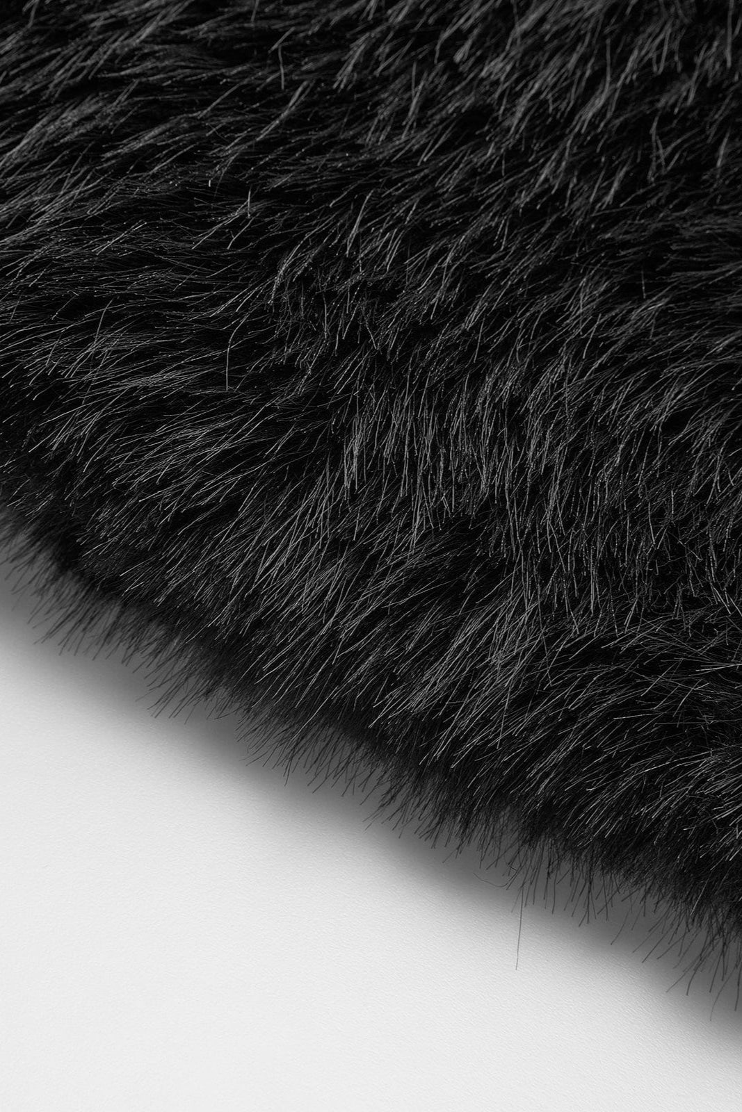 Laura | Short Black Faux Fur Jacket